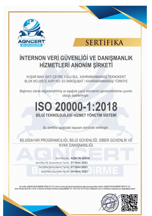 ISO 20000-1:2018